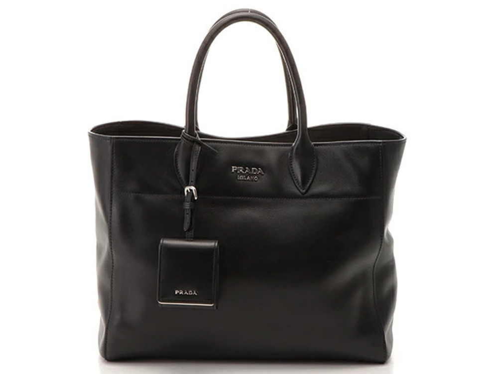 Prada Bag Shoulder Black Calfskin